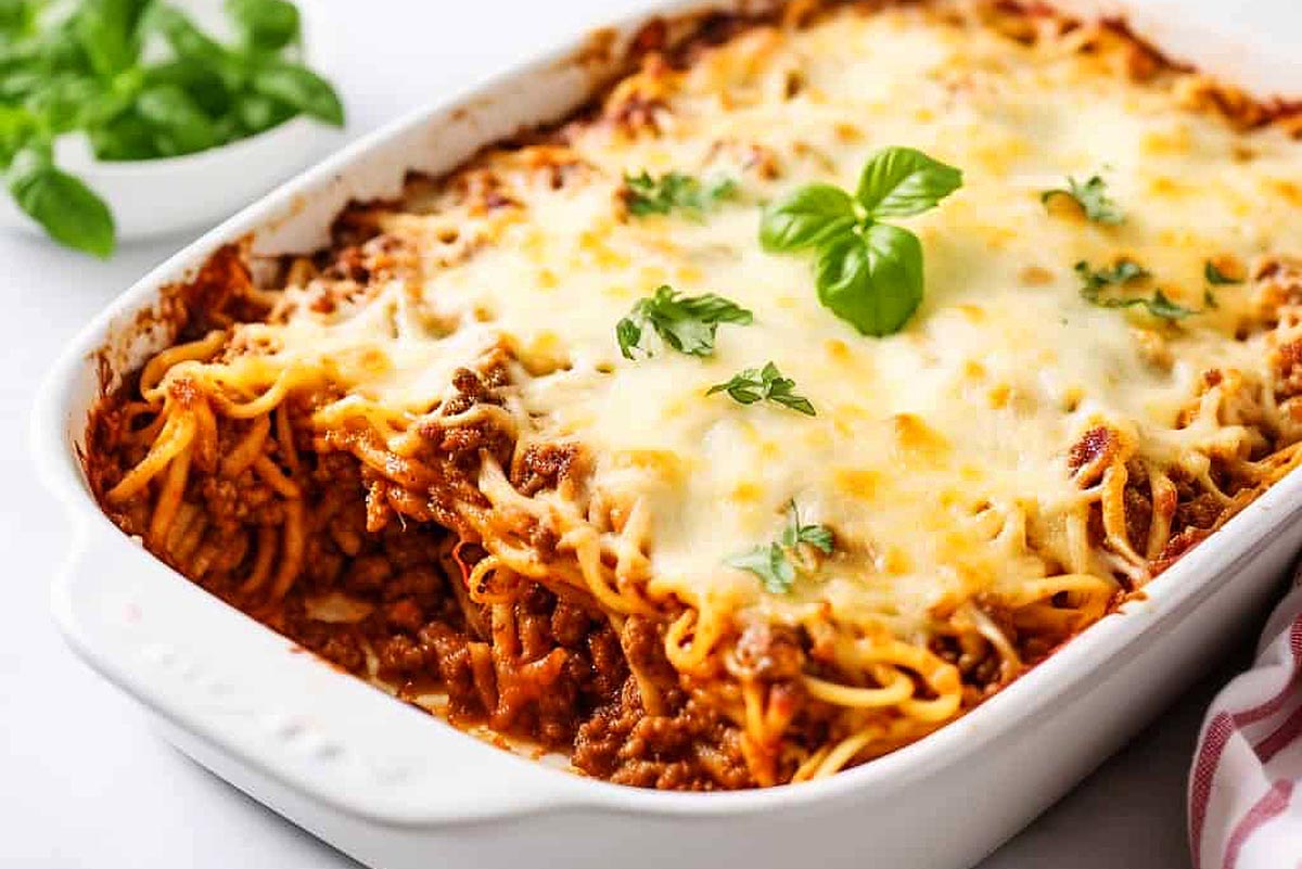 Baked Spaghetti.