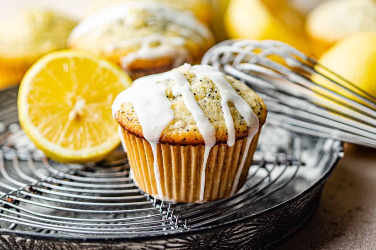 Bakery Style Lemon Poppy Seed Muffins