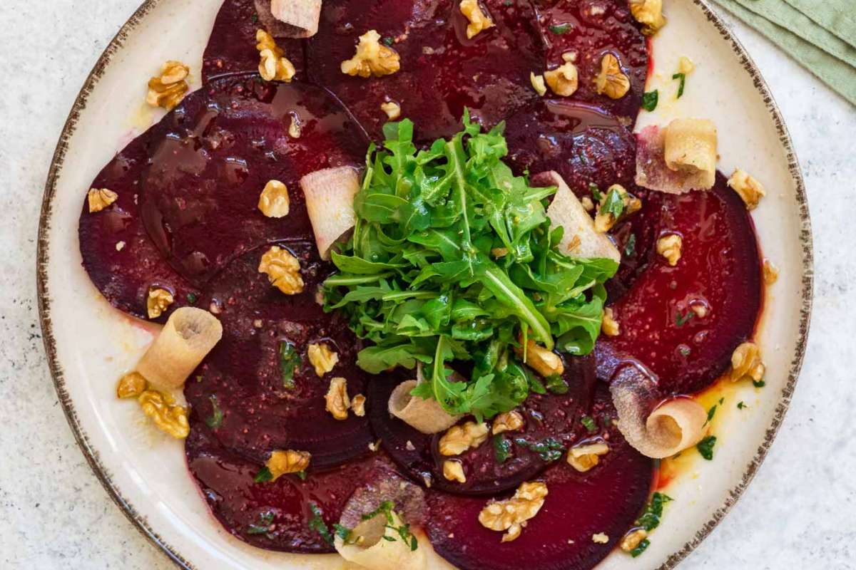 Beetroot Carpaccio. 