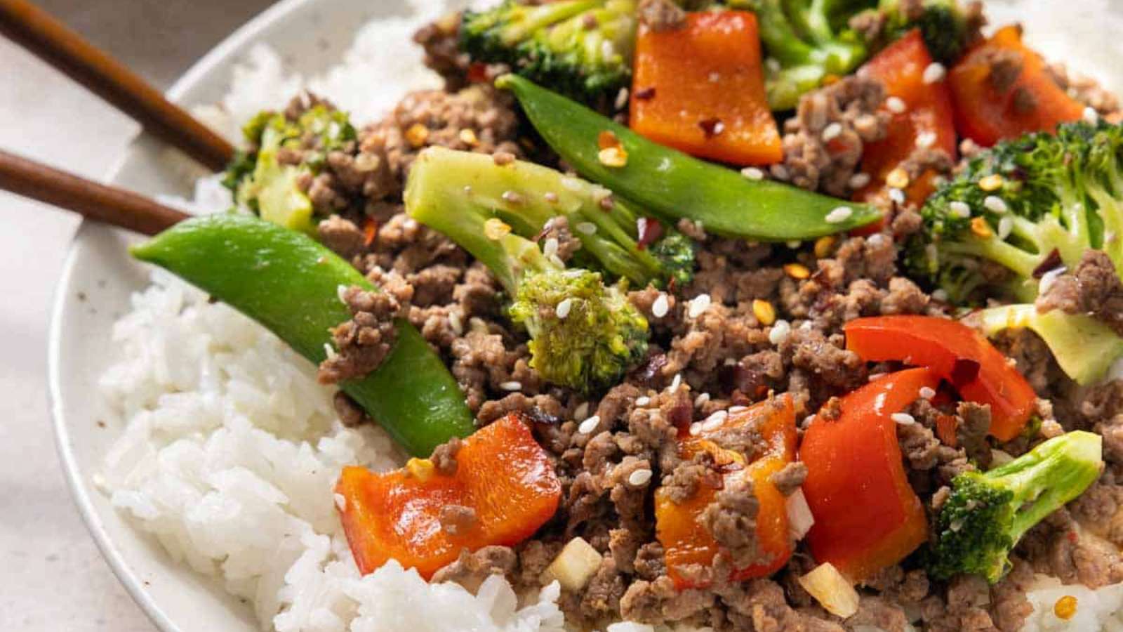 Easy Teriyaki Beef Bowls recipe by Begin With Balance.