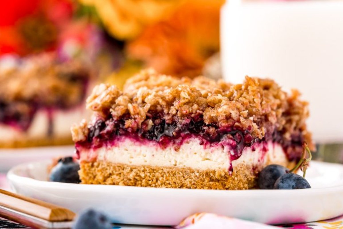 Best Ever Blueberry Cheesecake Bars Recipe