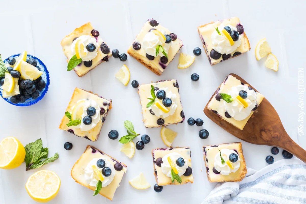Best Lemon Blueberry Bars with Golden Oreo Crust