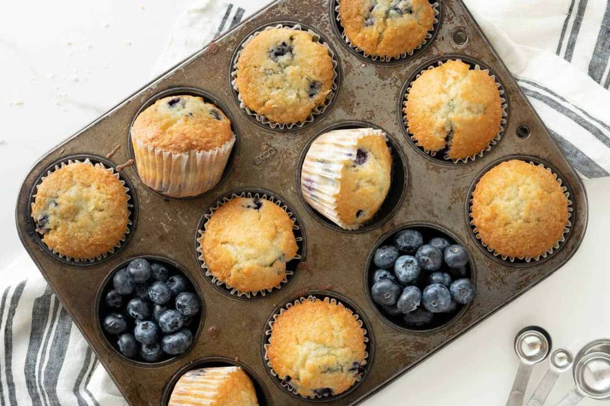 Blueberry Buttermilk Muffins. 