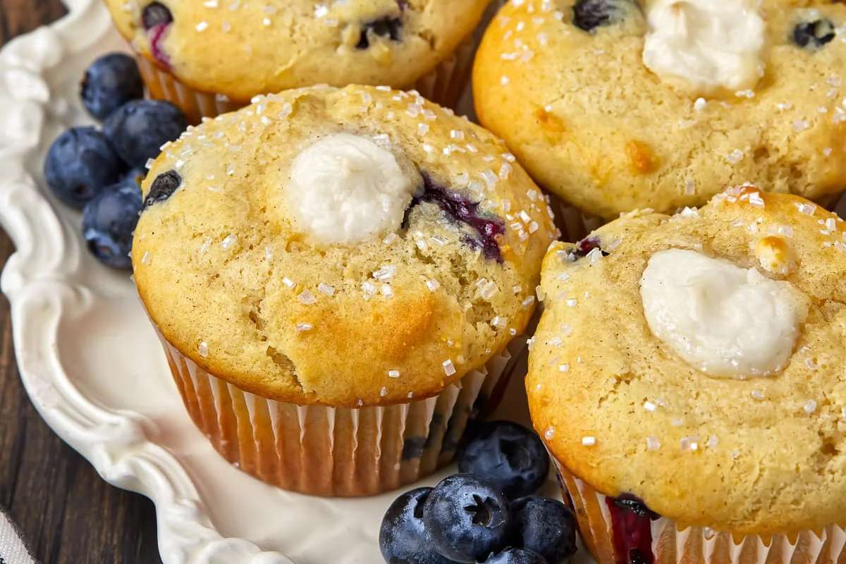 Blueberry Cream Cheese Muffins 1