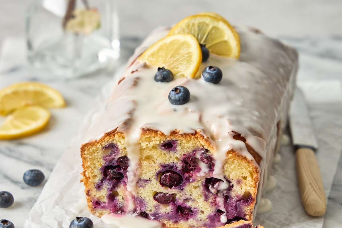 Blueberry Lemon Loaf Cake.