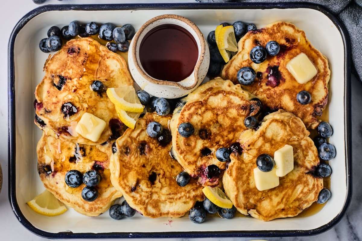 Blueberry Pancakes. 