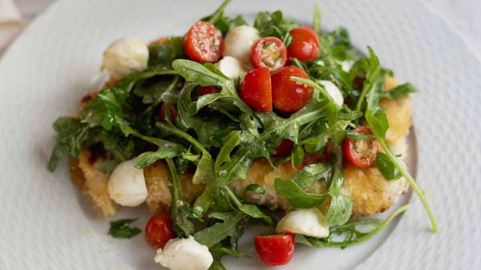 Chicken Paillard With Arugula Salad recipe by CC's Table.