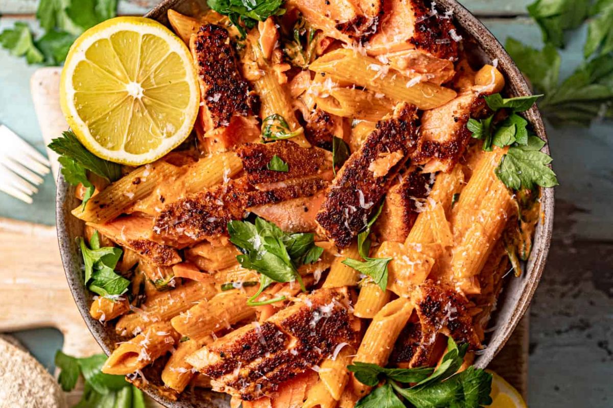 Cajun Salmon Pasta