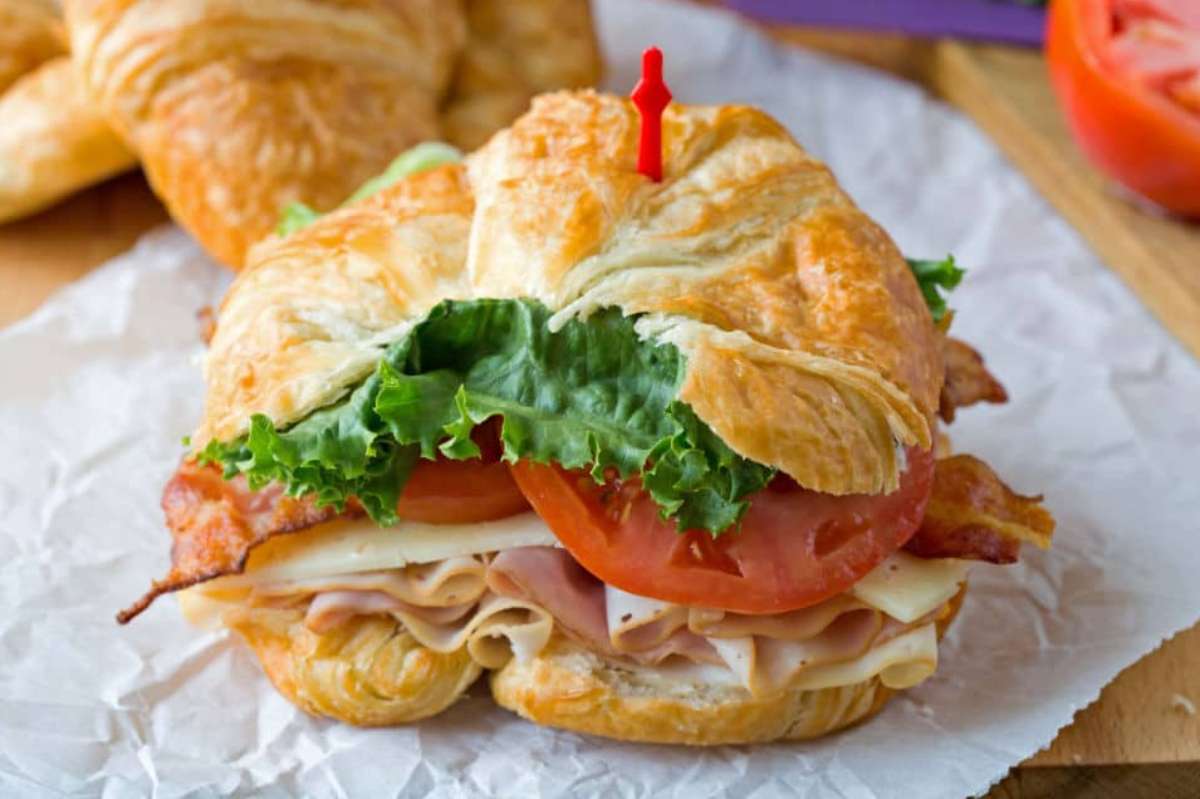 California Club Croissant Sandwich.