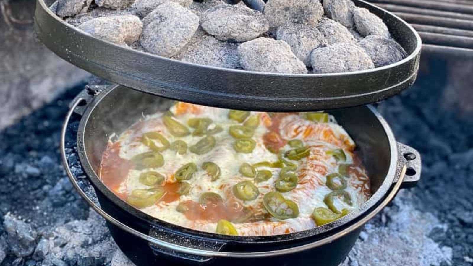 Campfire Chicken Enchiladas recipe by Champagne Tastes.