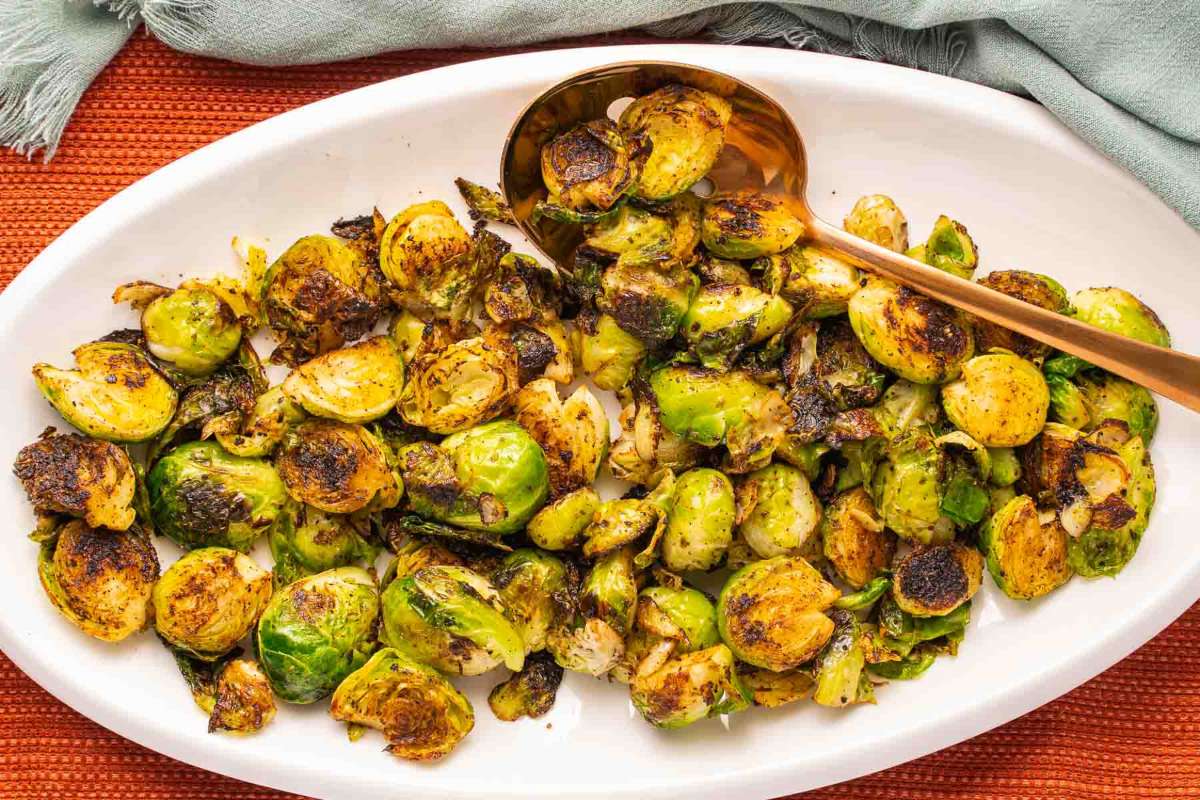 Charred Brussels Sprouts. 