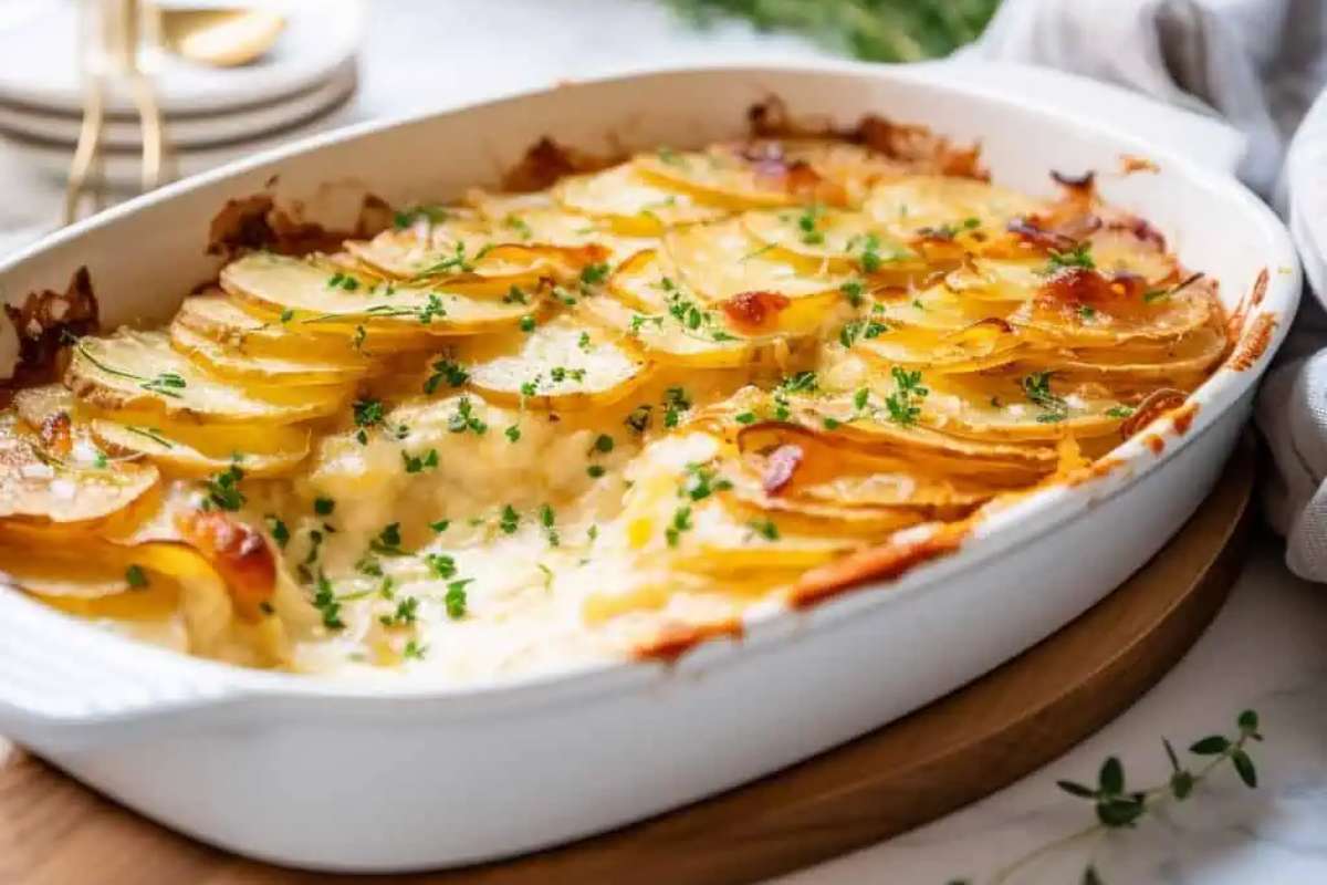 Cheesy Scalloped Potatoes: A Holiday Classic.