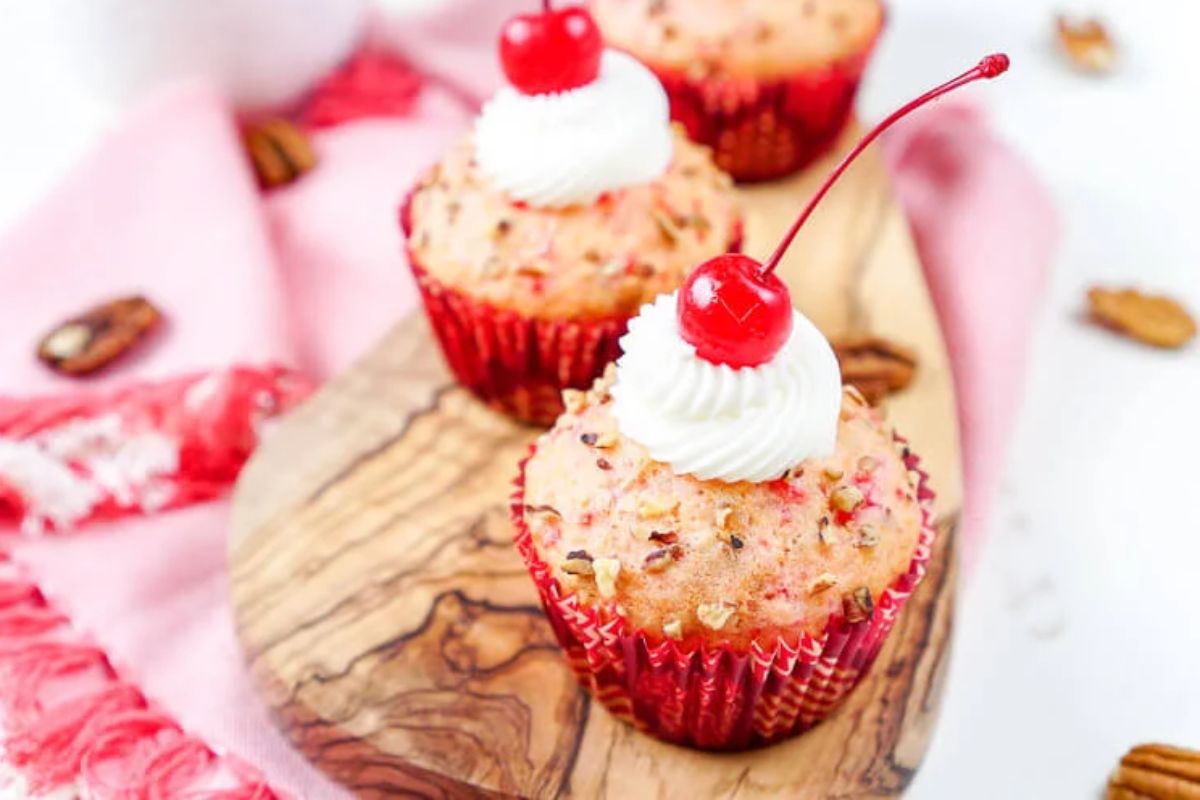 Cherry Pecan Cream Cheese Muffins