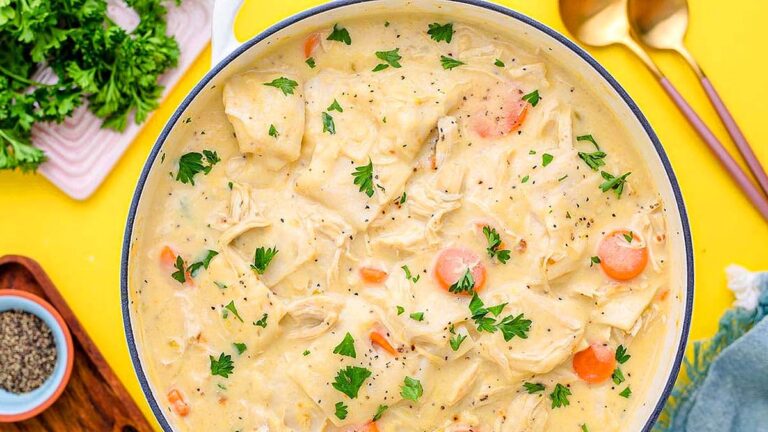 Chicken and Dumplings with Tortillas.
