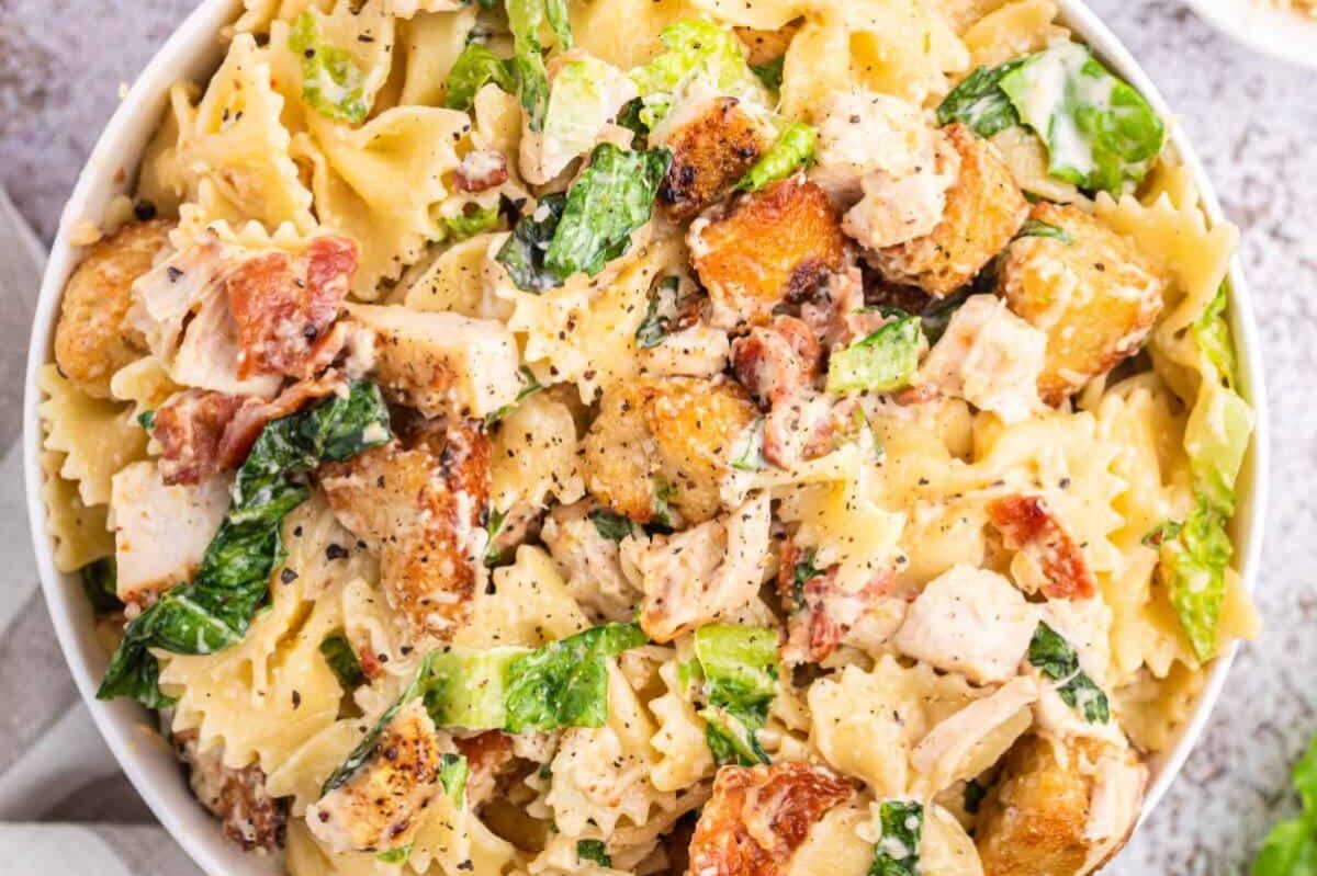 Chicken Caesar Pasta Salad 1 1