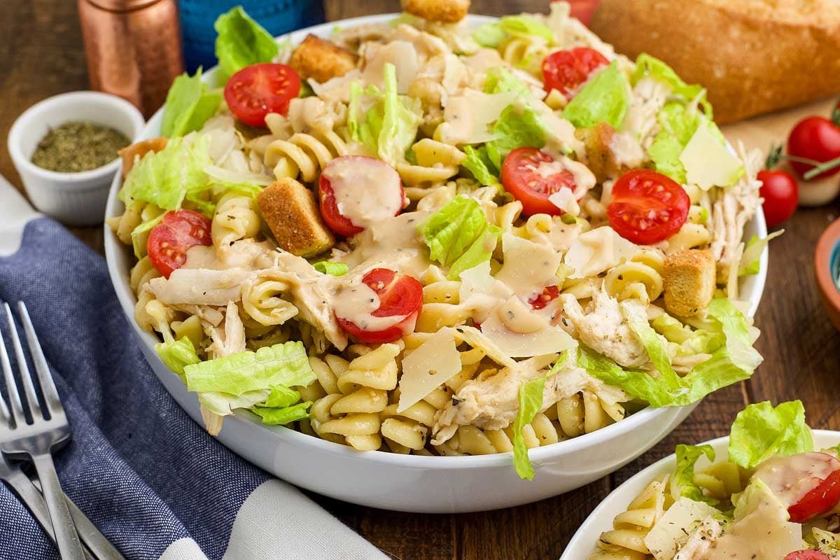 Chicken Caesar Pasta Salad 3