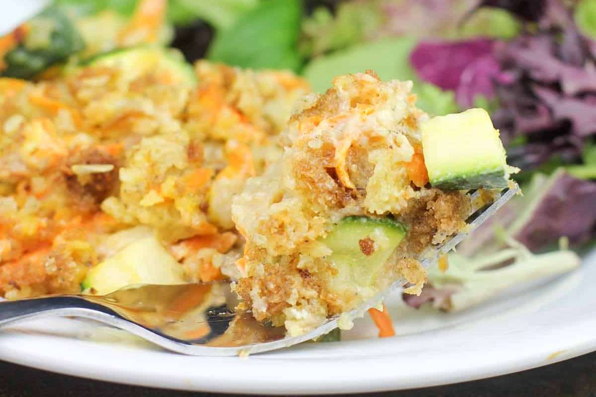 Chicken Zucchini Casserole. 