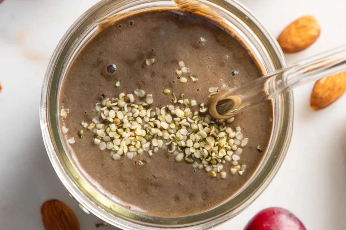 Chocolate Cherry Smoothie. 