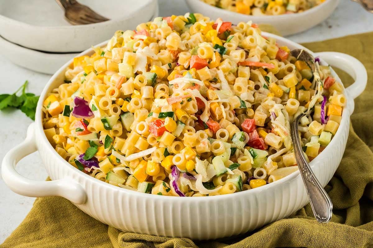 Coleslaw Pasta Salad