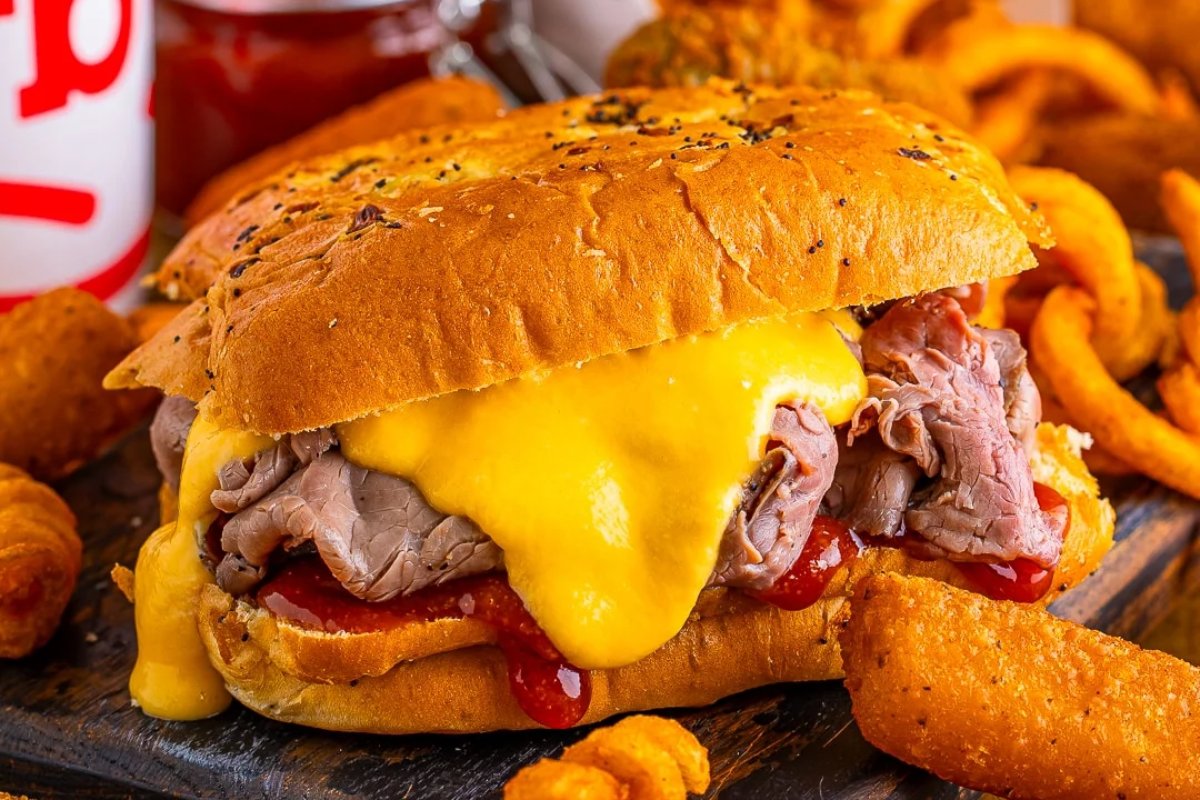 Copycat Arbys Beef and Cheddar Sandwich Recipe. 