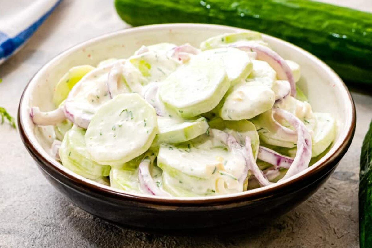 Creamy Cucumber Salad 1