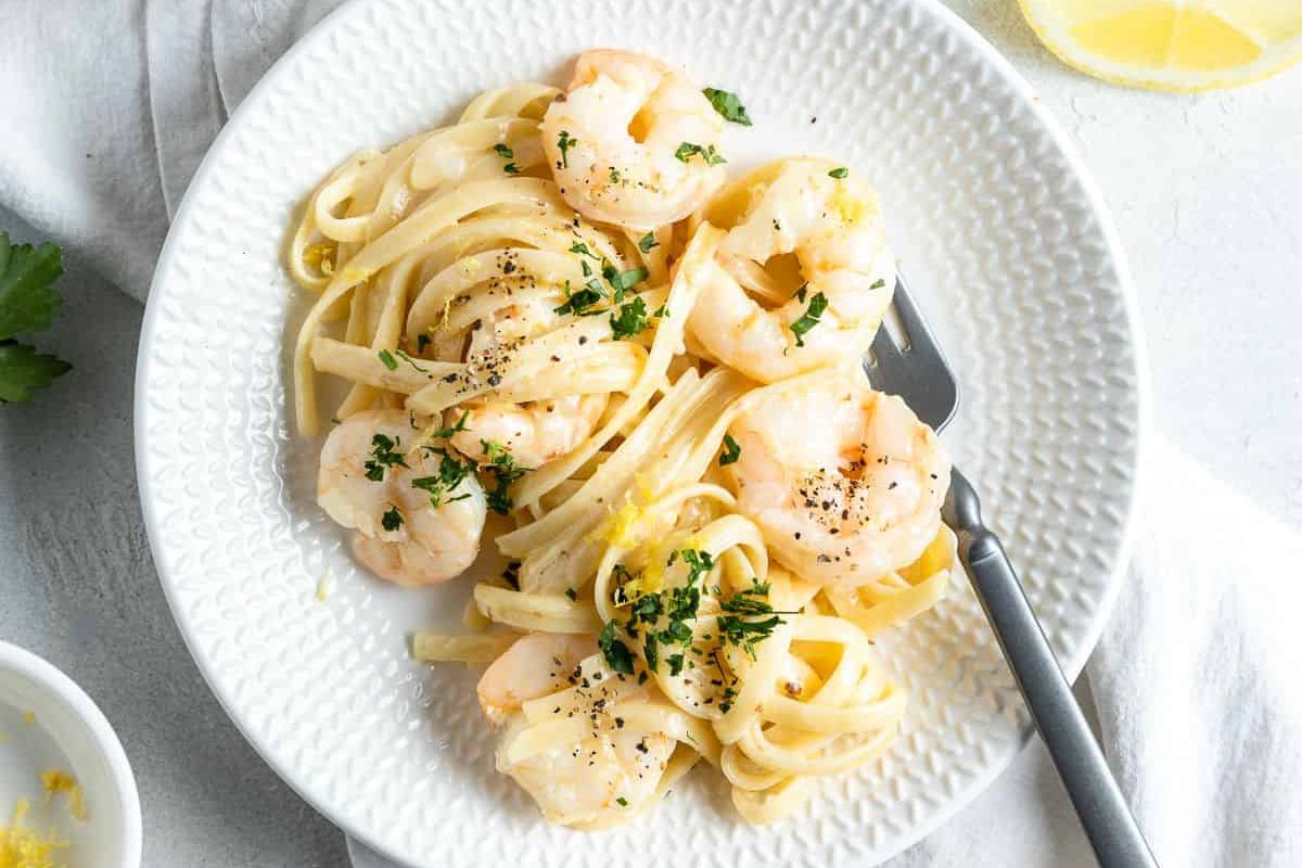 Creamy Prawn Linguine