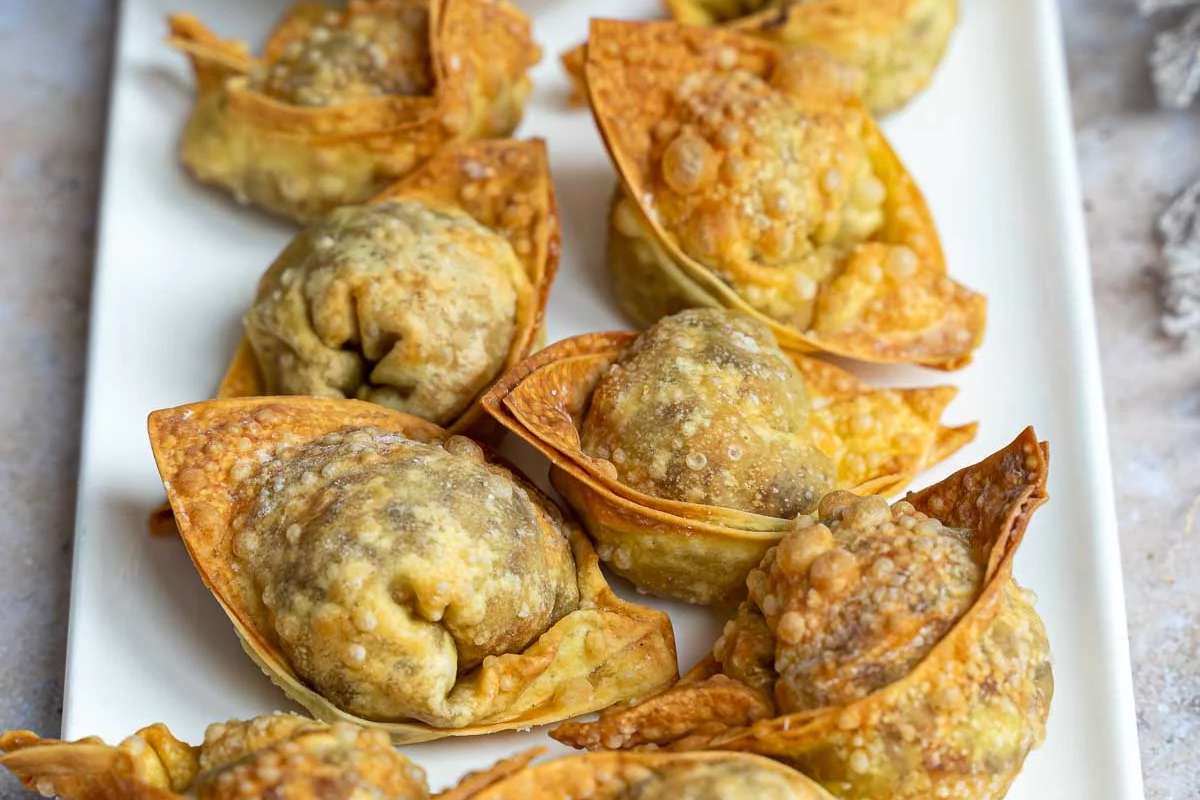 Crispy Air Fryer Wontons.