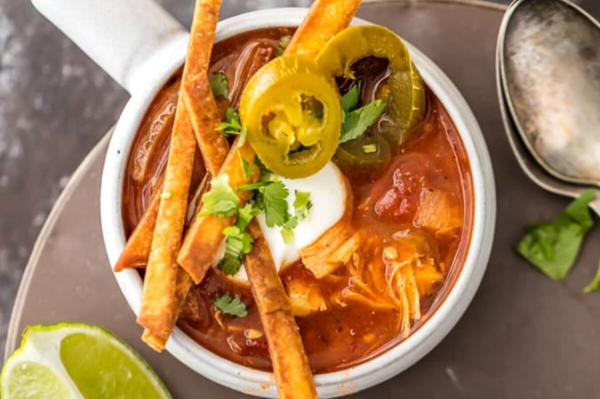 Crock Pot Chicken Tortilla Soup
