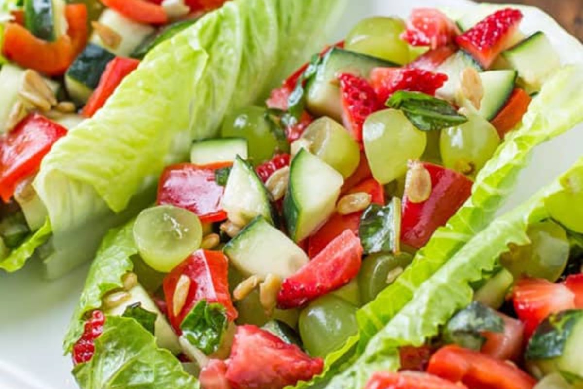 Delicious Fruit And Vegetable Salad.