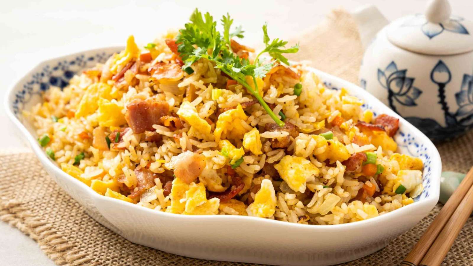 Bacon Fried Rice recipe by Delightful Plate.