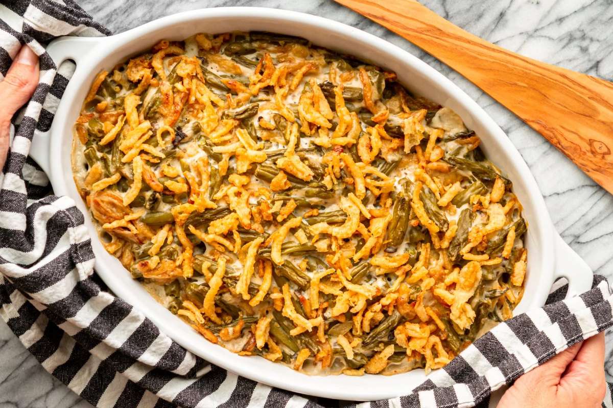 Easiest Ever 3-ingredient Green Bean Casserole Recipe. 