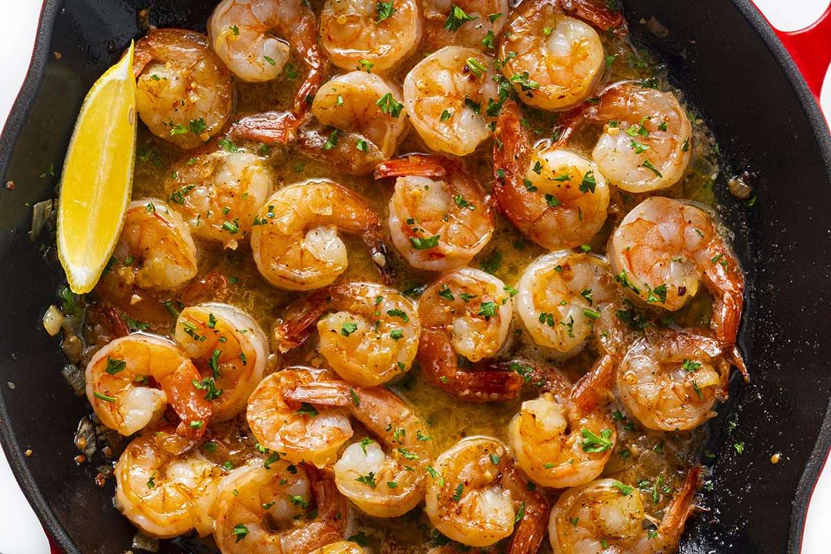 Easy Shrimp Scampi. 