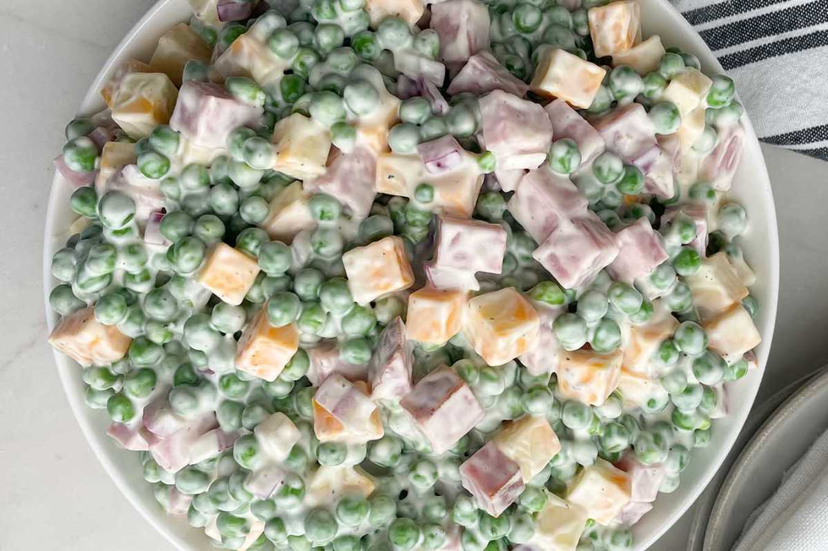 English Pea Salad Recipe. 
