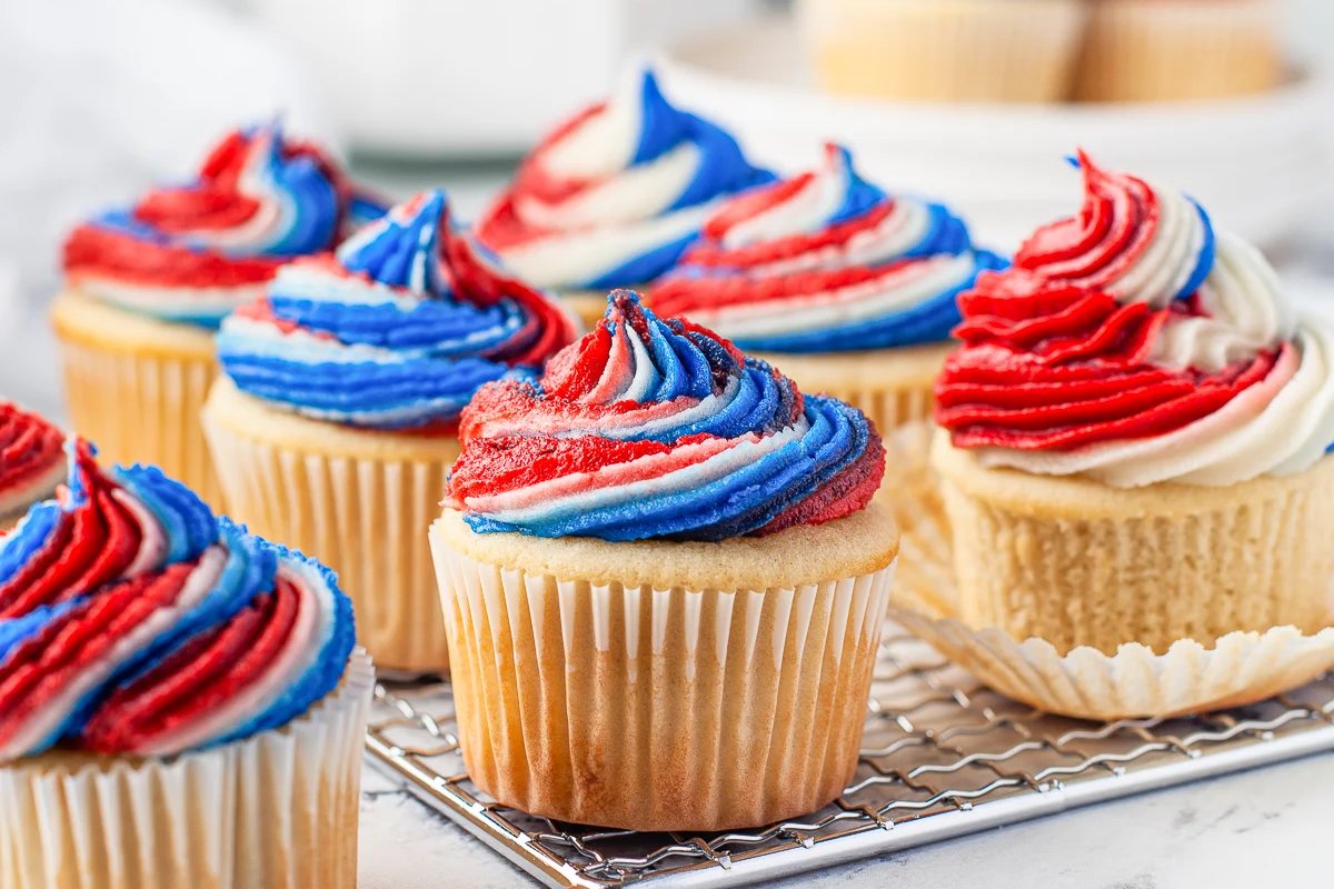 Easy 4th of July Cupcakes Recipe