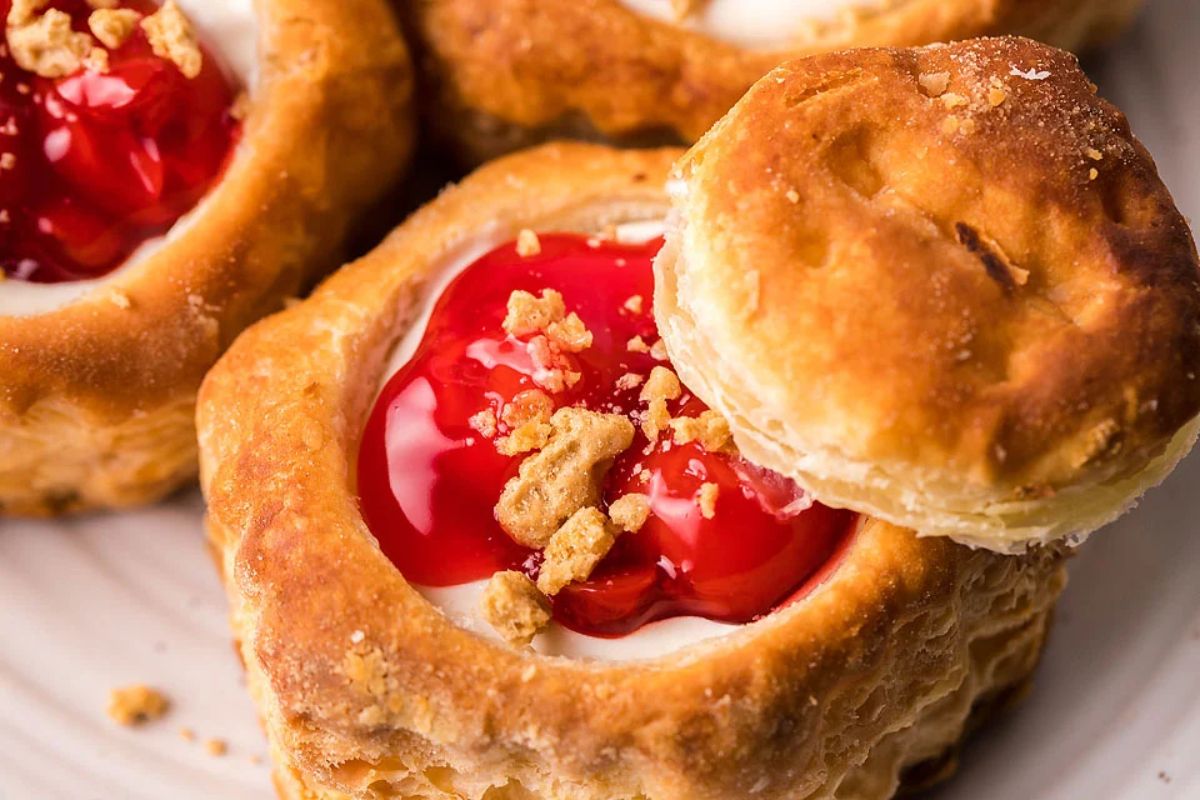 Easy Cherry Cream Cheese Puff Pastries