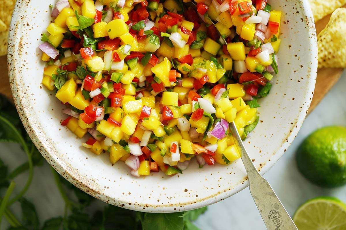 Easy Fresh And Fruity Mango Salsa Recipe. 