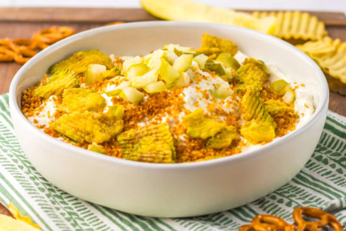 Easy Fried Pickle Dip. 