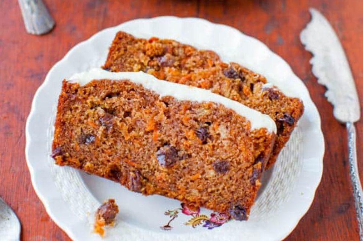 Easy Frosted Carrot Cake Loaf