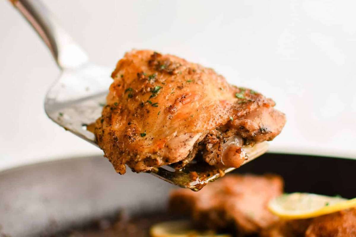 Easy Greek Lemon Chicken Thighs.