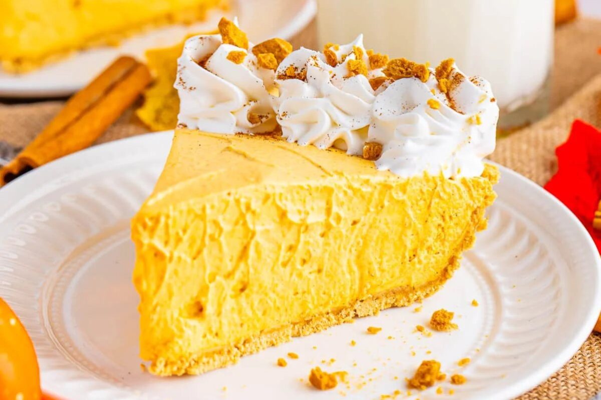 Easy No Bake Pumpkin Cheesecake