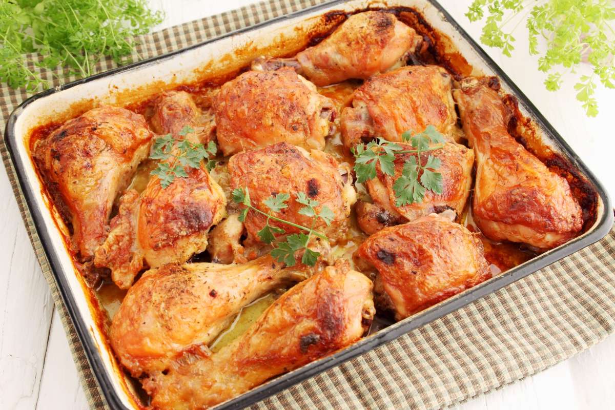 Easy Oven Baked Chicken.