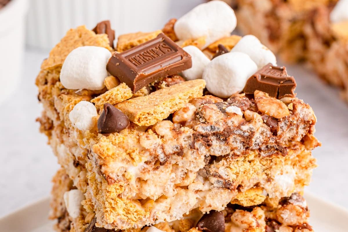 Easy SMores Rice Krispie Treats