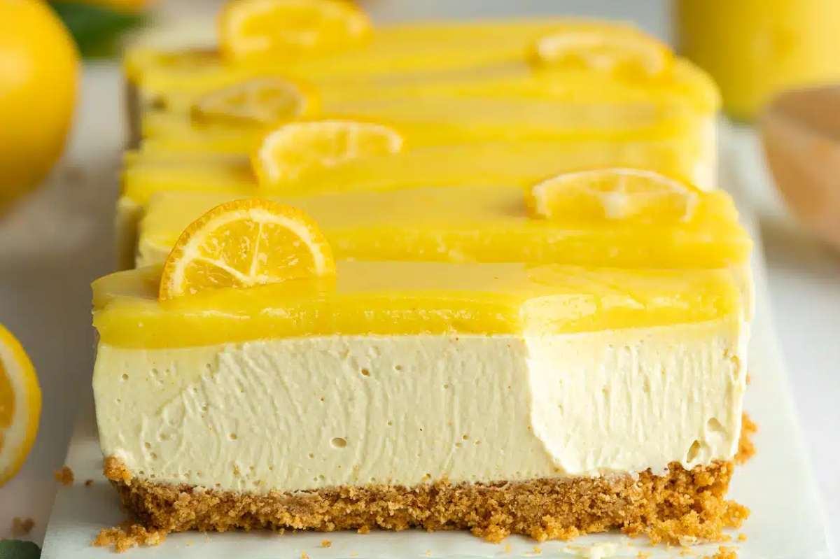 Easy Vegan Lemon Cheesecake