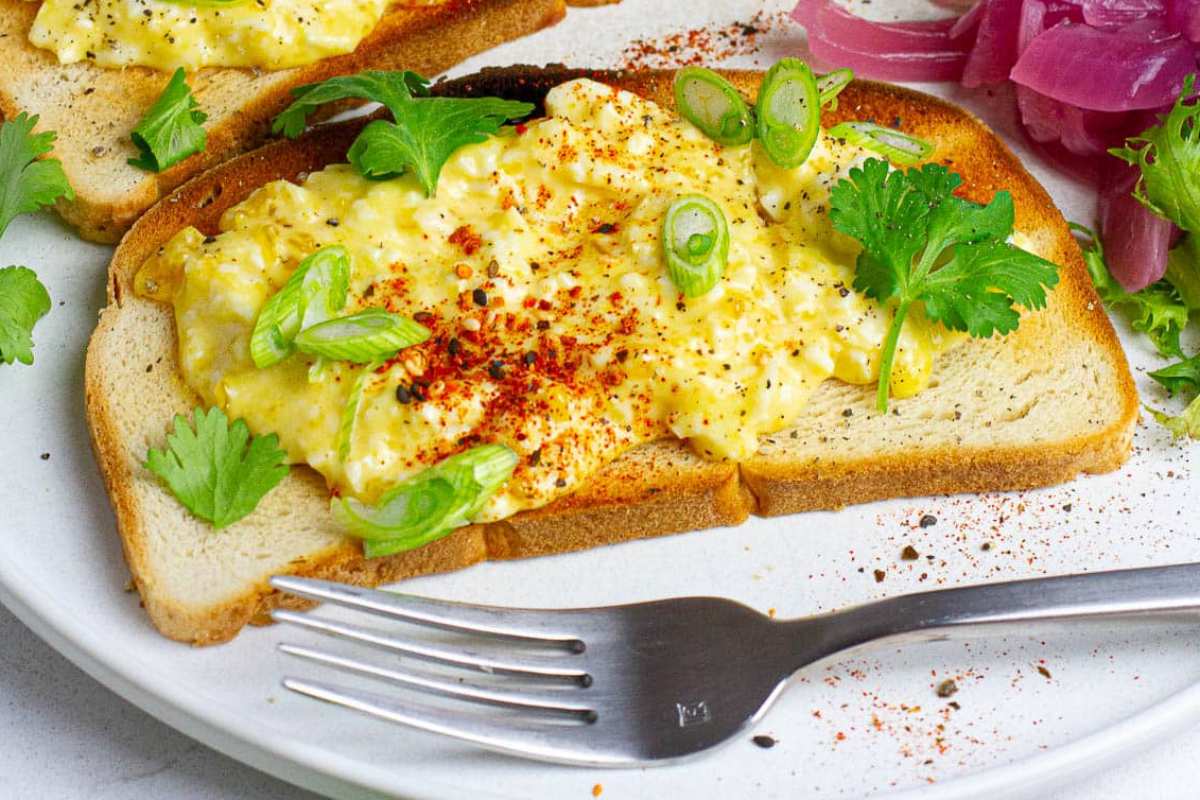 Egg Salad Toast (Japanese Inspired). 