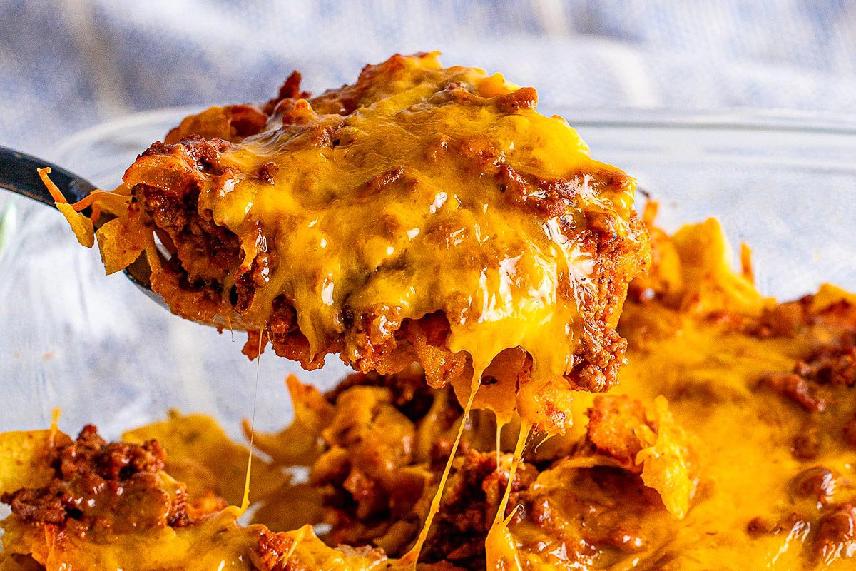 Frito Chili Pie Casserole. 