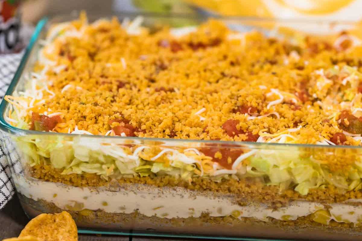 Fritos Mexican Layered Dip Recipe. 
