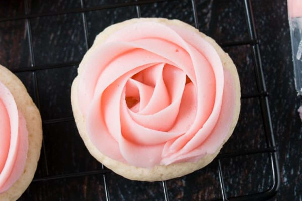 Frosted Sugar Cookies. 