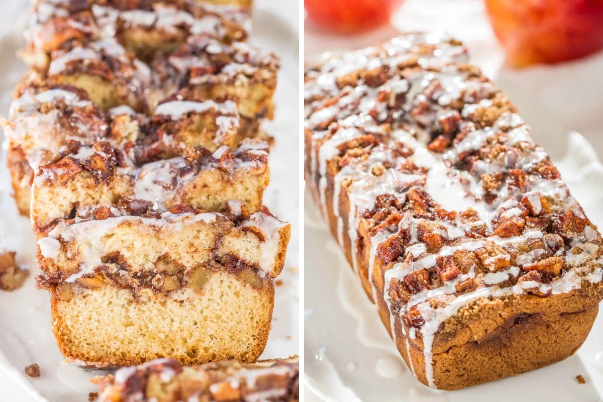 Glazed Apple Fritter Bread