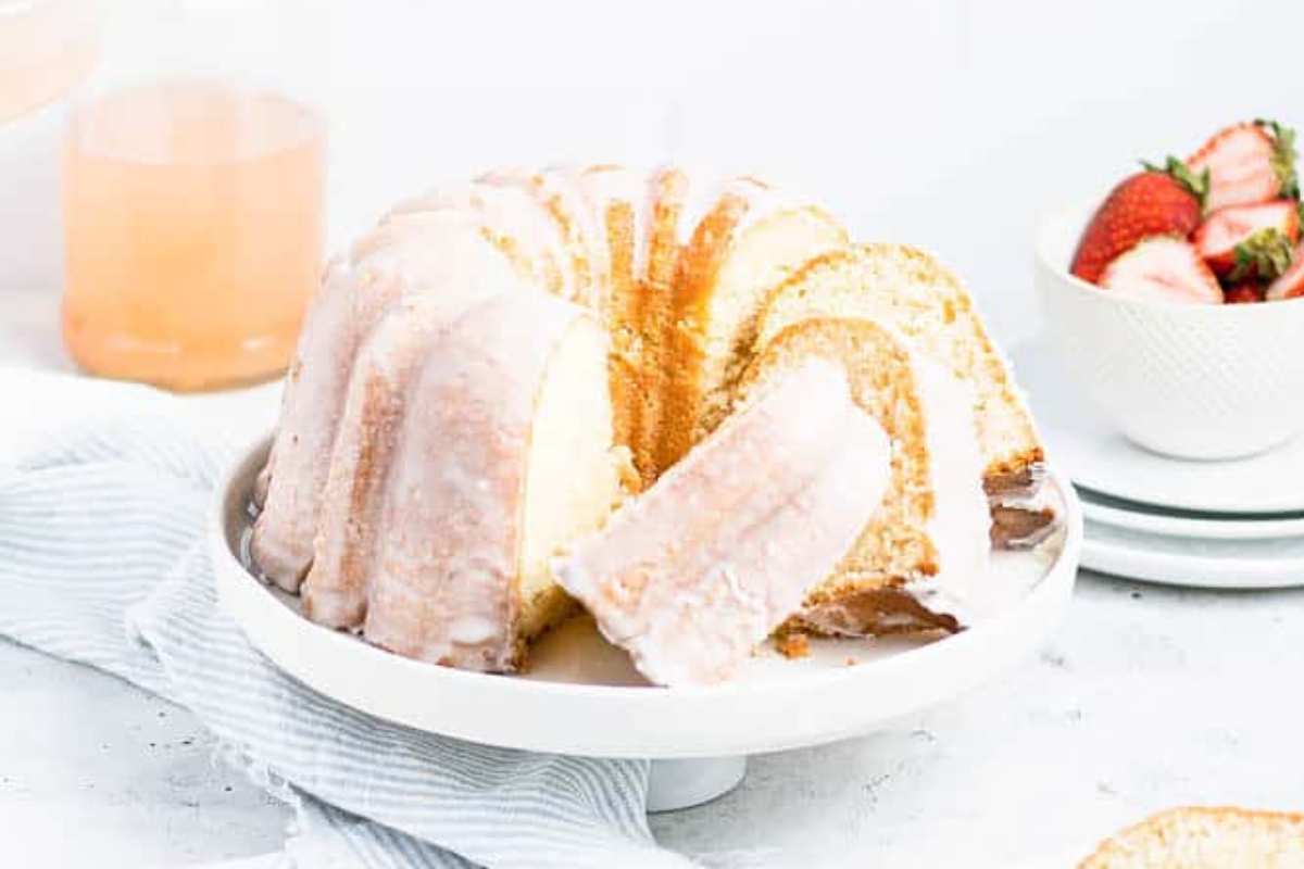 Glazed Buttermilk Donut Bundt Cake. 