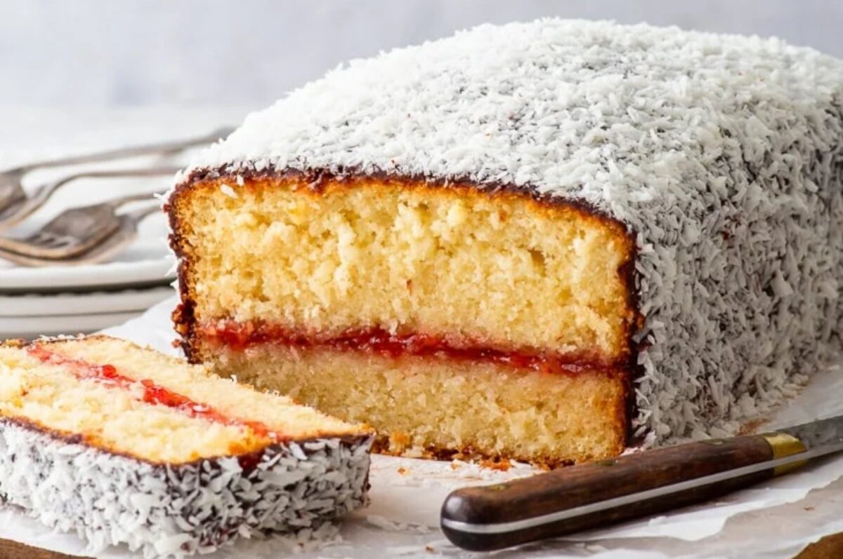 Gluten Free Lamington Loaf Cake